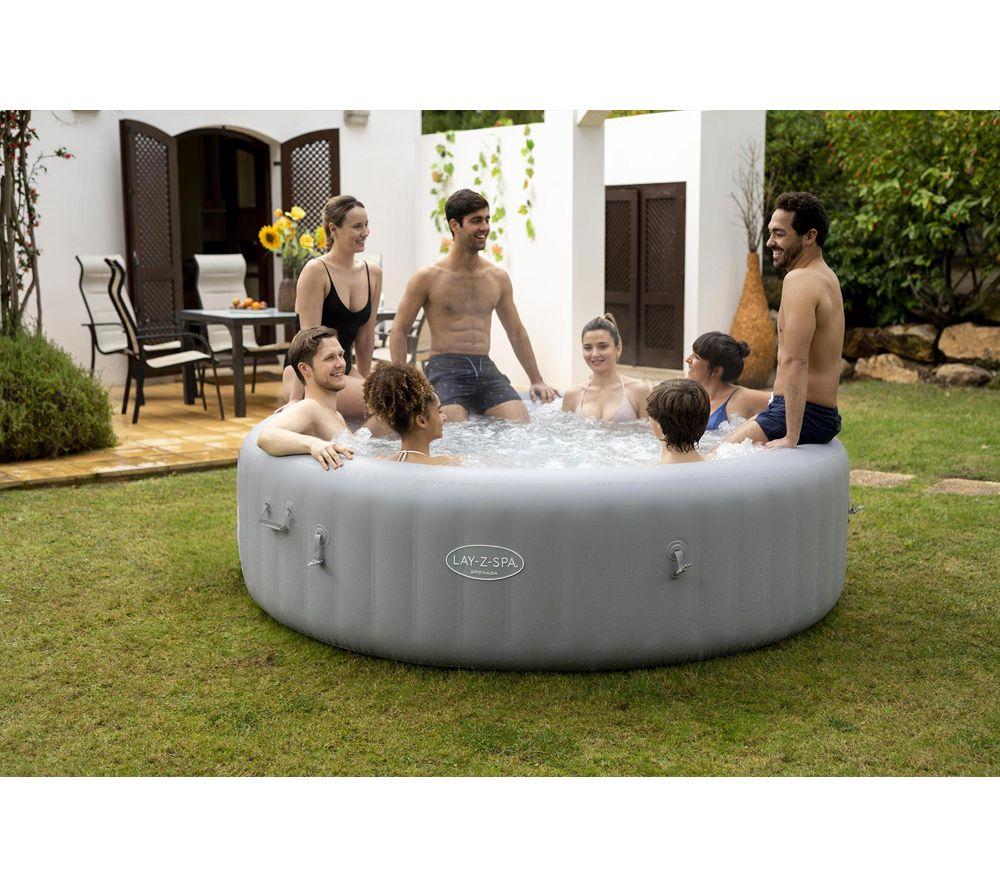 LAY-Z-SPA Grenada AirJet Inflatable Hot Tub - Grey image number 4 of 5
