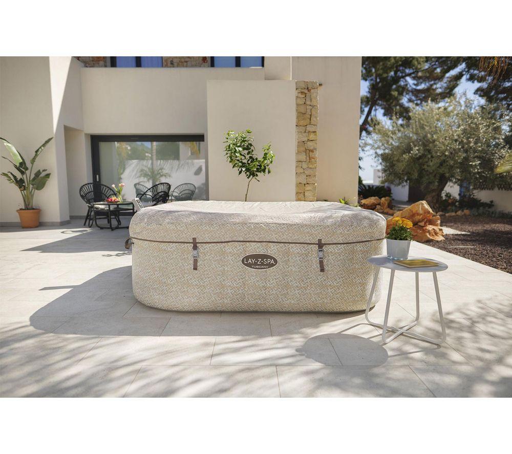 LAY-Z-SPA Tuscany AirJet Smart Inflatable Hot Tub - Sand Marble image number 3 of 7