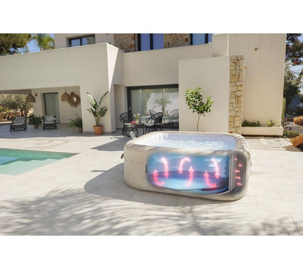 LAY-Z-SPA Tuscany AirJet Smart Inflatable Hot Tub - Sand Marble image number 4 of 7