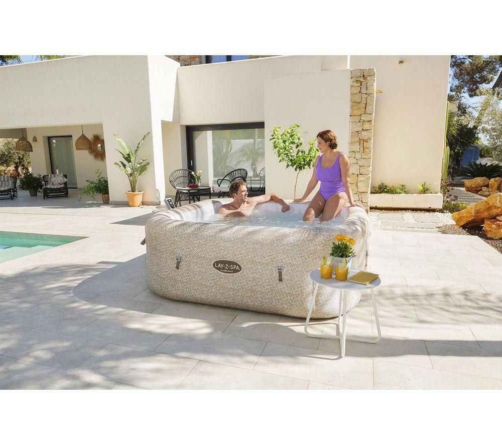 LAY-Z-SPA Tuscany AirJet Smart Inflatable Hot Tub - Sand Marble image number 5 of 7