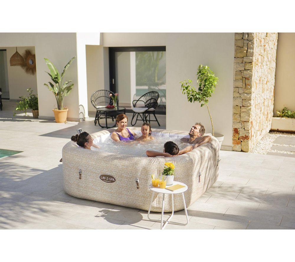 LAY-Z-SPA Tuscany AirJet Smart Inflatable Hot Tub - Sand Marble image number 6 of 7