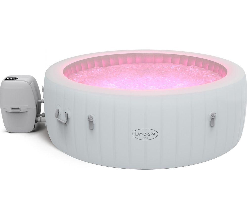 Lay-Z-Spa Paris AirJet Inflatable Hot Tub - Grey