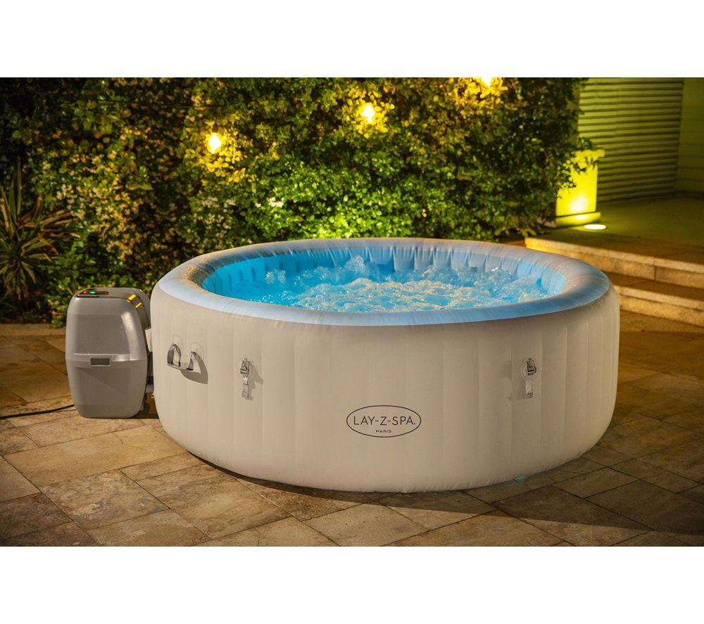 LAY-Z-SPA Paris AirJet Inflatable Hot Tub - Grey image number 3 of 7