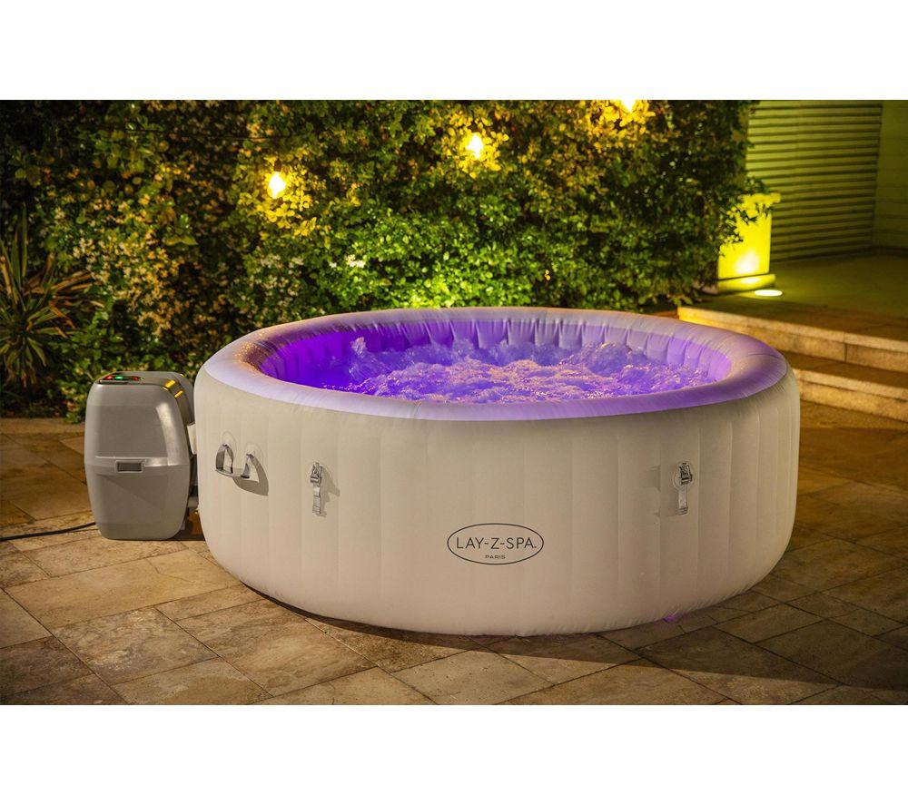 LAY-Z-SPA Paris AirJet Inflatable Hot Tub - Grey image number 4 of 7