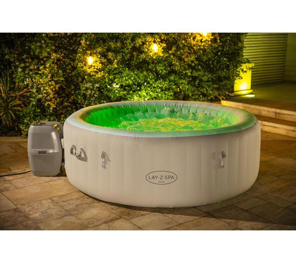 LAY-Z-SPA Paris AirJet Inflatable Hot Tub - Grey image number 5 of 7