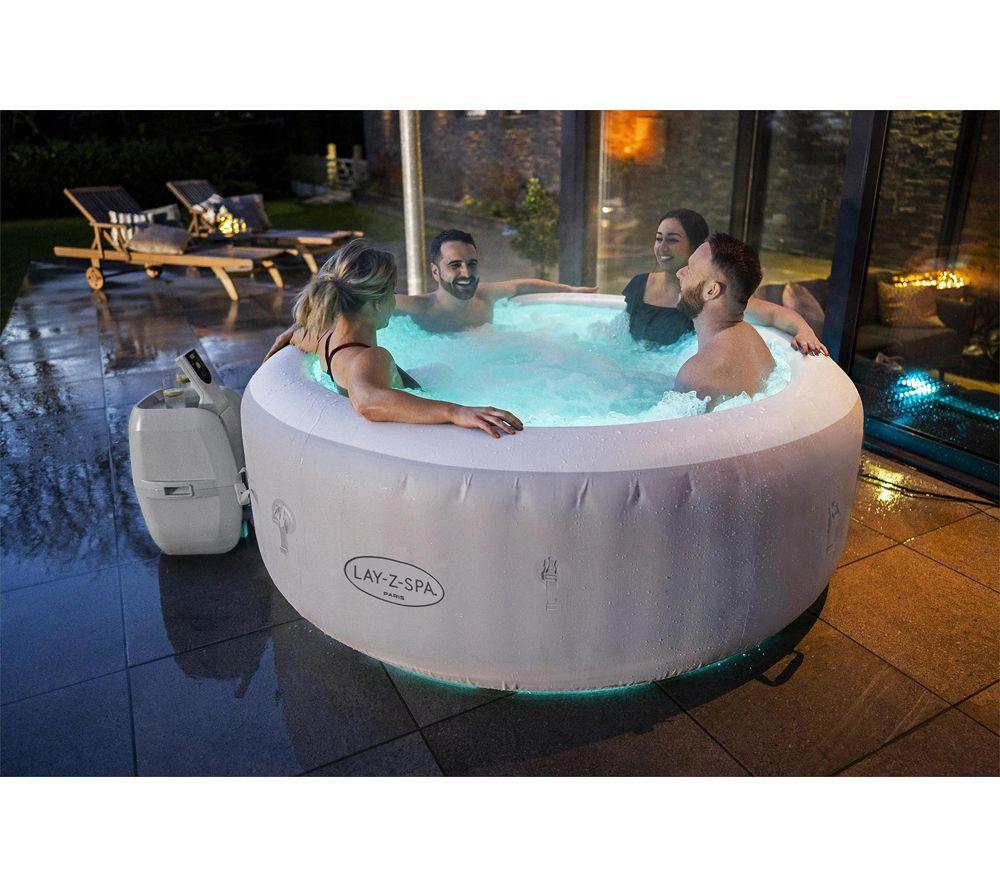 LAY-Z-SPA Paris AirJet Inflatable Hot Tub - Grey image number 7 of 7