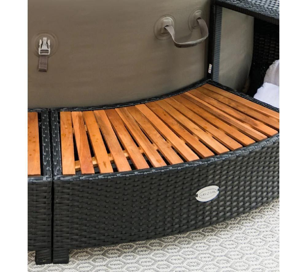 LAY-Z-SPA BWA0019 Hot Tub Surround - Black image number 2 of 4