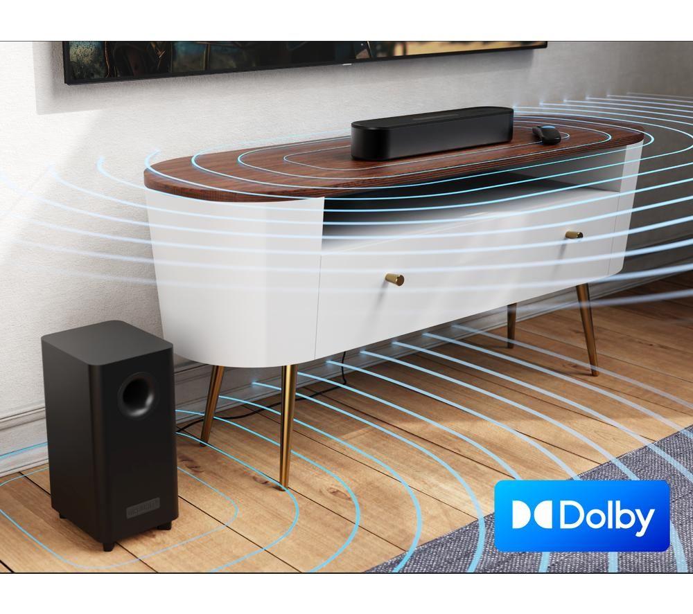 MAJORITY Bowfell Axis Dolby 2.1 Wireless Sound Bar image number 3 of 6