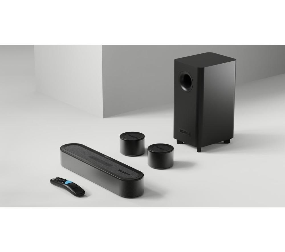 MAJORITY Bowfell Halo 5.1 Wireless Compact Sound Bar with Dolby Atmos - Black image number 5 of 6