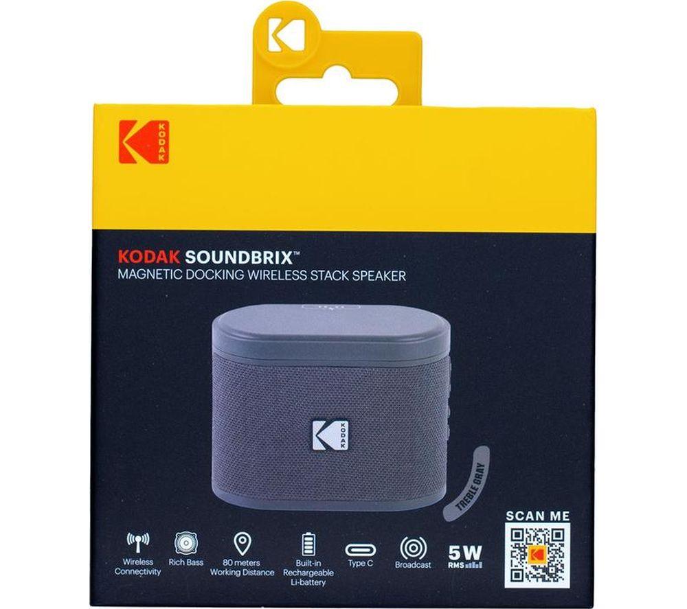 KODAK SoundBrix Portable Bluetooth Speaker - Treble Grey image number 3 of 5
