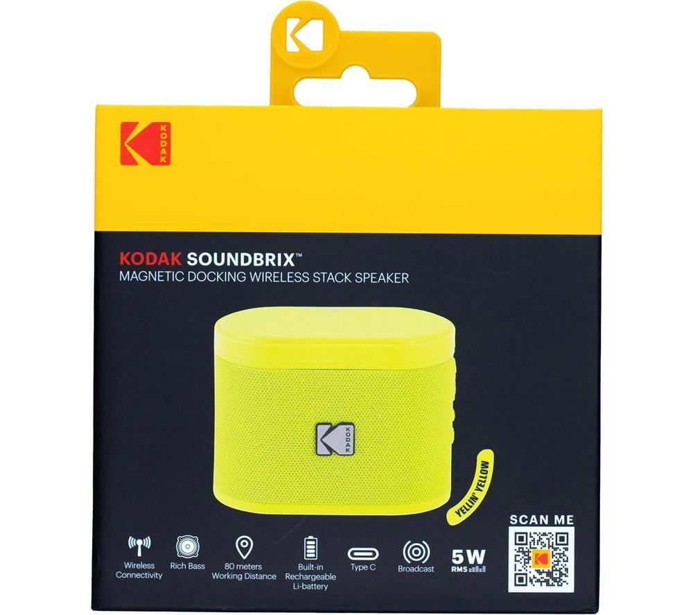 KODAK SoundBrix Portable Bluetooth Speaker - Yellin Yellow image number 2 of 5