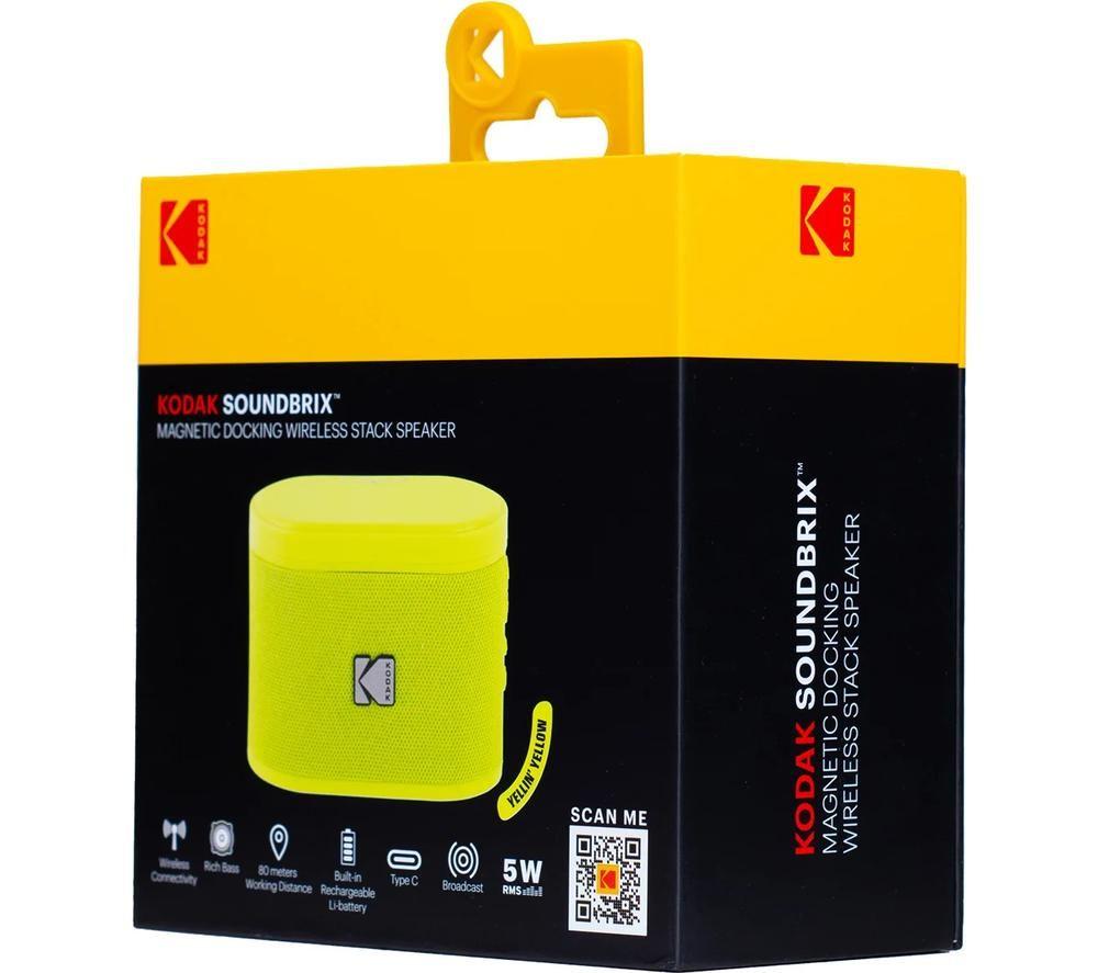 KODAK SoundBrix Portable Bluetooth Speaker - Yellin Yellow image number 3 of 5