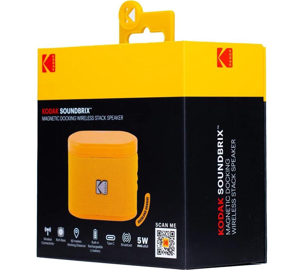 KODAK SoundBrix Portable Bluetooth Speaker - Overload Orange image number 2 of 4