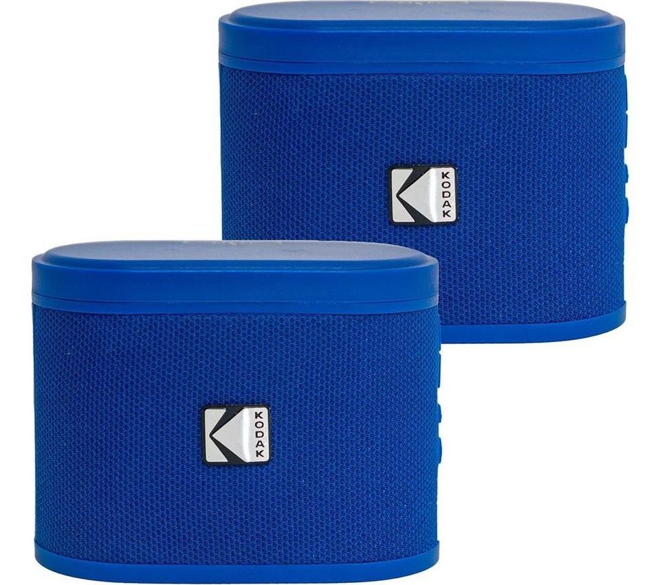 KODAK SoundBrix Portable Bluetooth Speaker - Backstage Blue, Set of 2