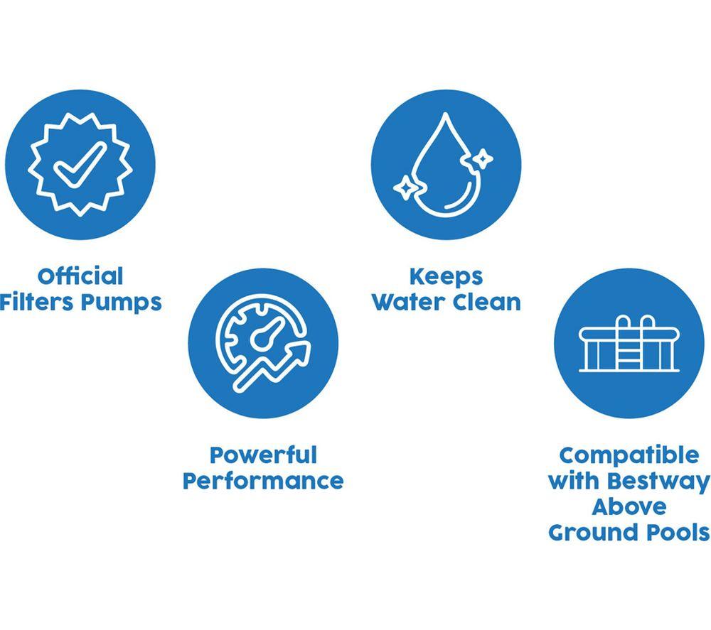 BESTWAY 330Gal Pool Filter Pump image number 6 of 8