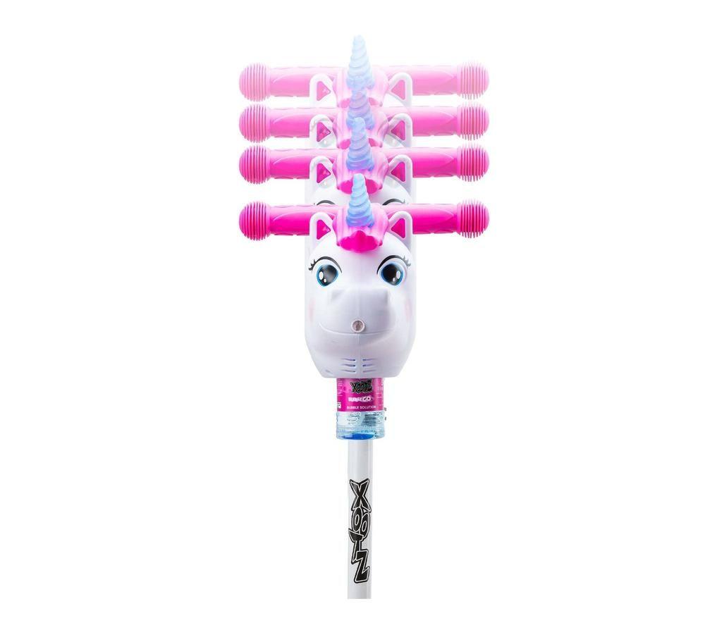 XOOTZ Bubble Go Unicorn Tri-Scooter - Pink & Blue image number 4 of 7