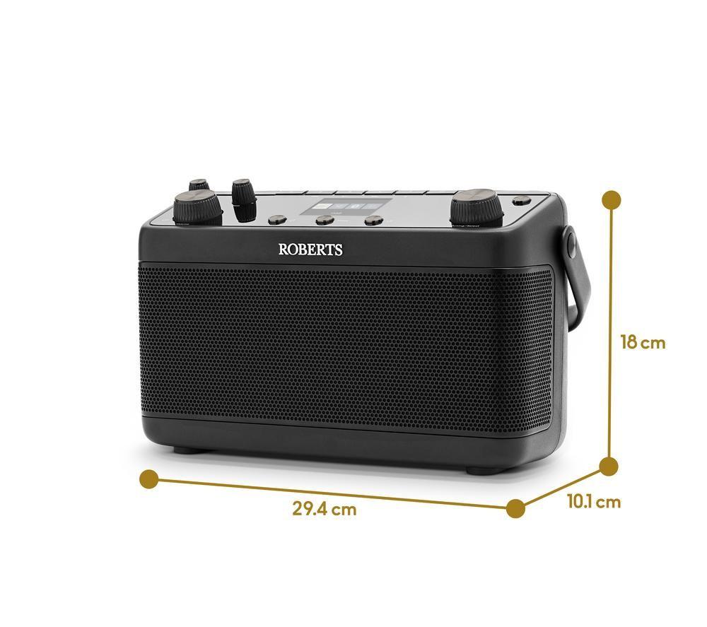 ROBERTS Blutune 7 Portable DAB+/FM Bluetooth Radio - Black image number 2 of 7