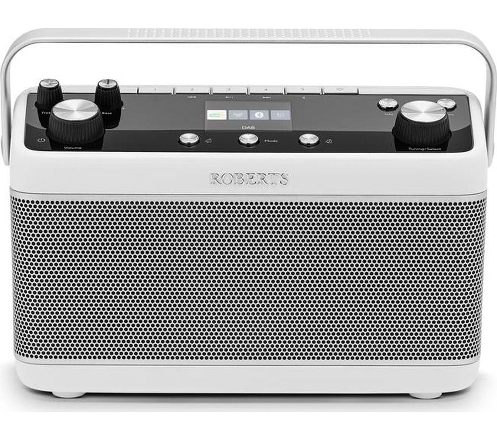 Roberts Blutune 7 Portable Dabﱓ Bluetooth Radio - White, White