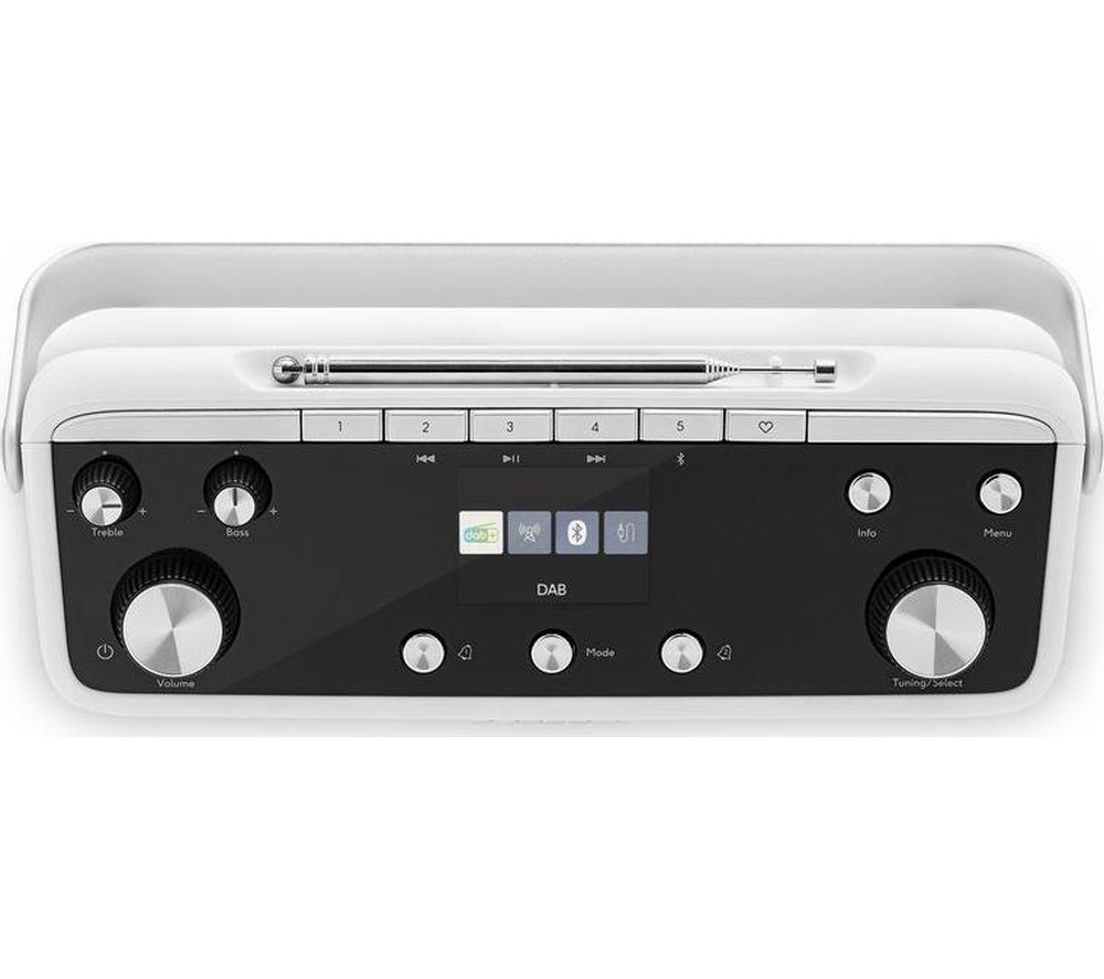 ROBERTS Blutune 7 Portable DAB+/FM Bluetooth Radio - White image number 2 of 4