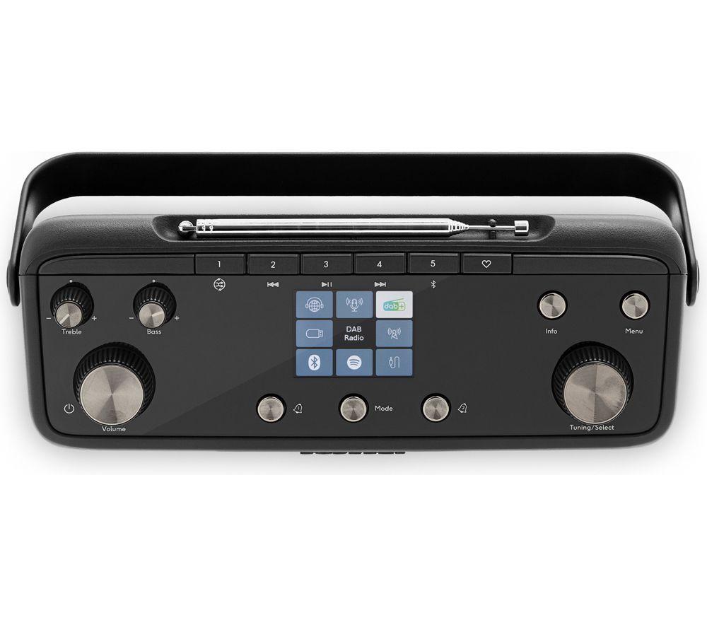 ROBERTS Stream 219 Portable Internet/DAB/DAB+/FM Bluetooth Radio - Black image number 4 of 5