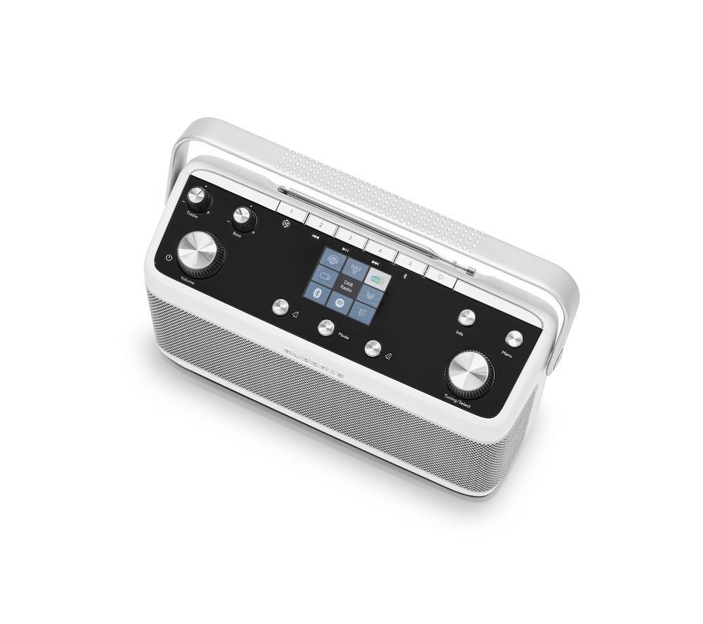 ROBERTS Stream 219 Portable Internet/DAB/DAB+/FM Bluetooth Radio - White image number 3 of 3