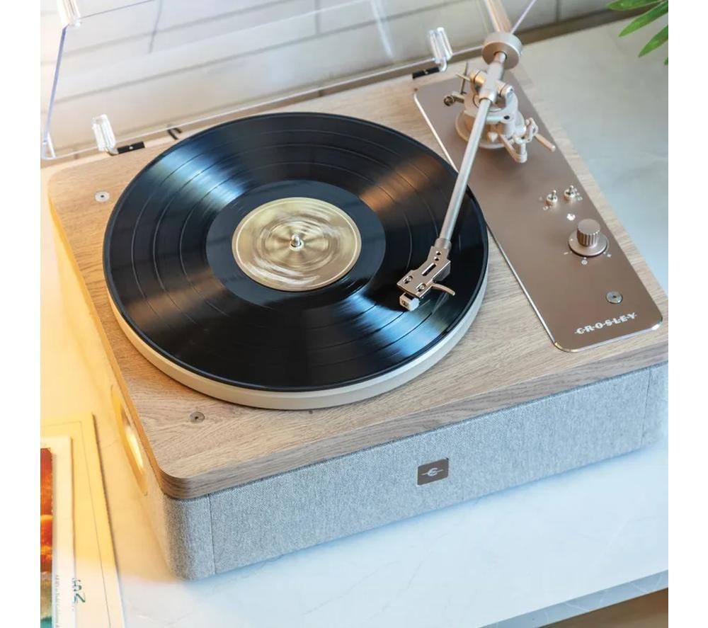 CROSLEY E-Series E100 Belt Drive Bluetooth Turntable - Natural image number 7 of 7