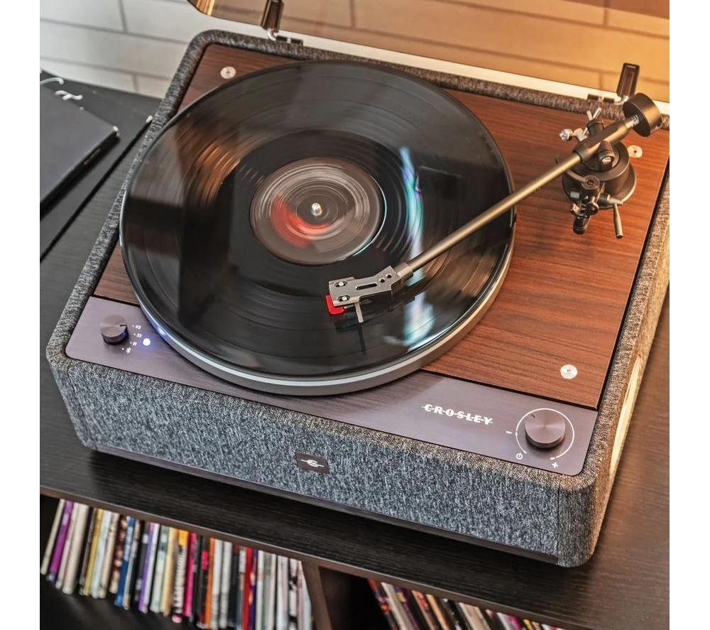 CROSLEY E‑Series E200 Belt Drive Bluetooth Turntable - Walnut image number 10 of 10