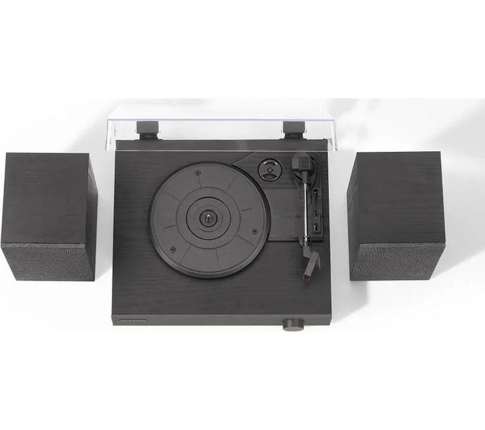 CROSLEY Zane Belt Drive Bluetooth Turntable & Speakers - Black image number 2 of 8