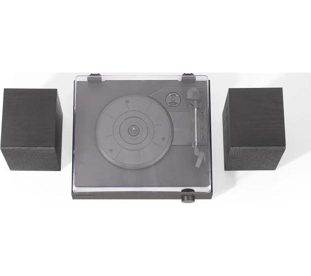 CROSLEY Zane Belt Drive Bluetooth Turntable & Speakers - Black image number 3 of 8