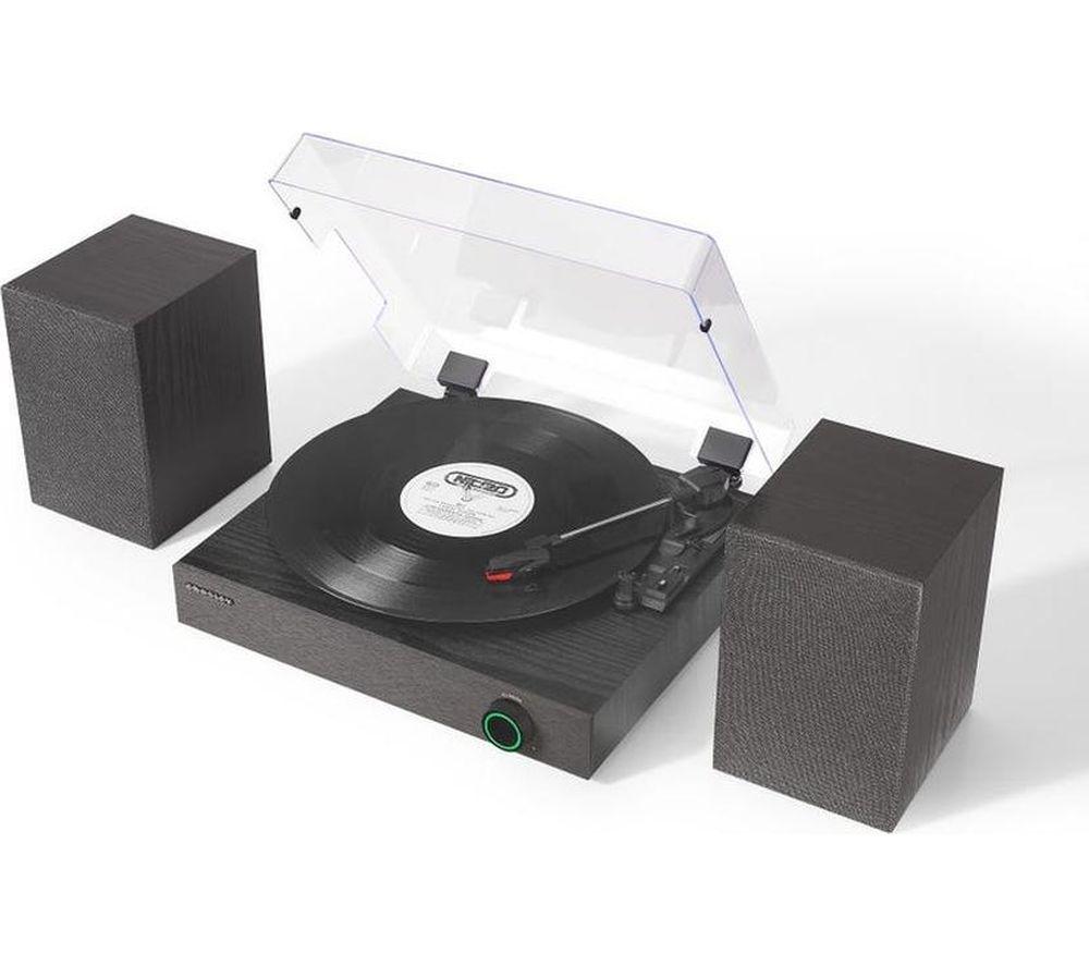 CROSLEY Zane Belt Drive Bluetooth Turntable & Speakers - Black image number 5 of 8