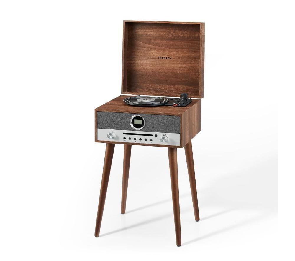 CROSLEY NASH 7-in-1 Belt Drive Bluetooth Music Centre - Walnut image number 12 of 16