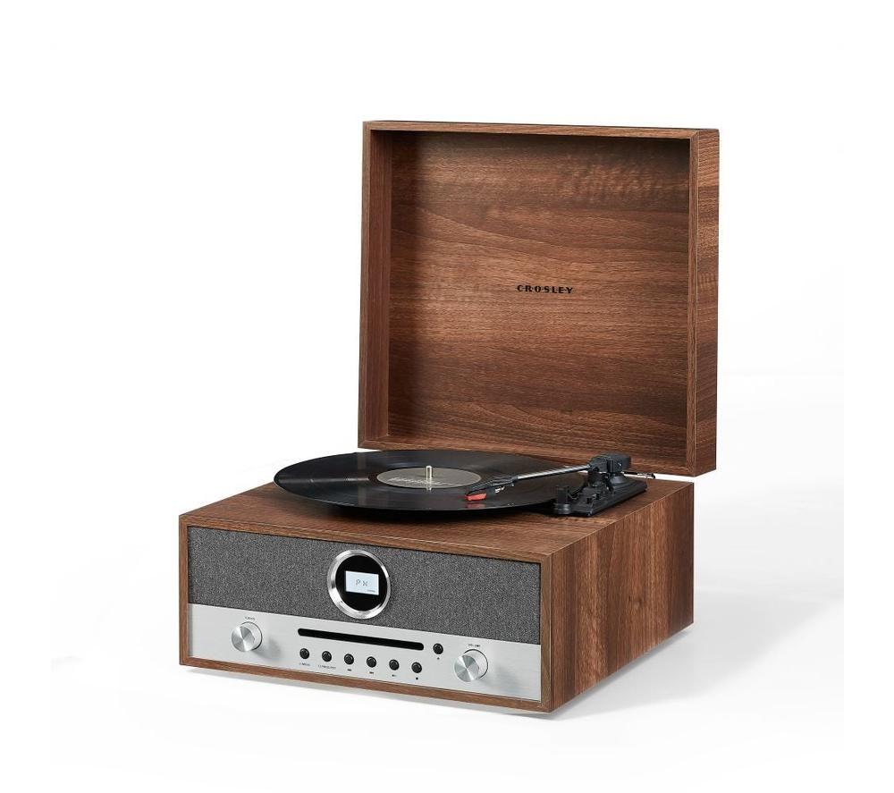 CROSLEY NASH 7-in-1 Belt Drive Bluetooth Music Centre - Walnut image number 13 of 16
