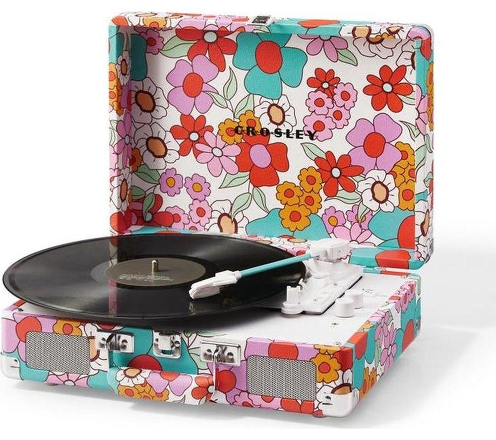 CROSLEY Cruiser Plus Belt Drive Bluetooth Turntable - Groovy Floral image number 5 of 9