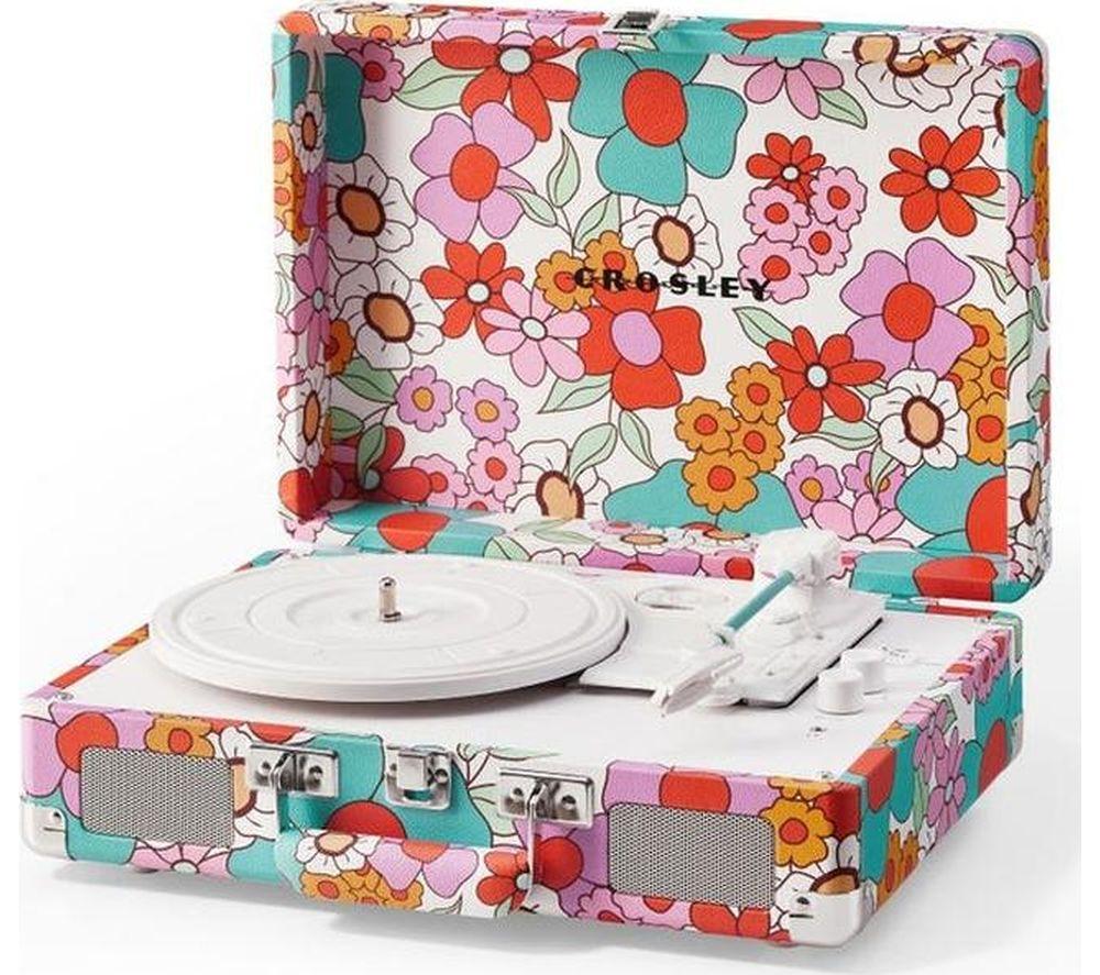 CROSLEY Cruiser Plus Belt Drive Bluetooth Turntable - Groovy Floral image number 6 of 9