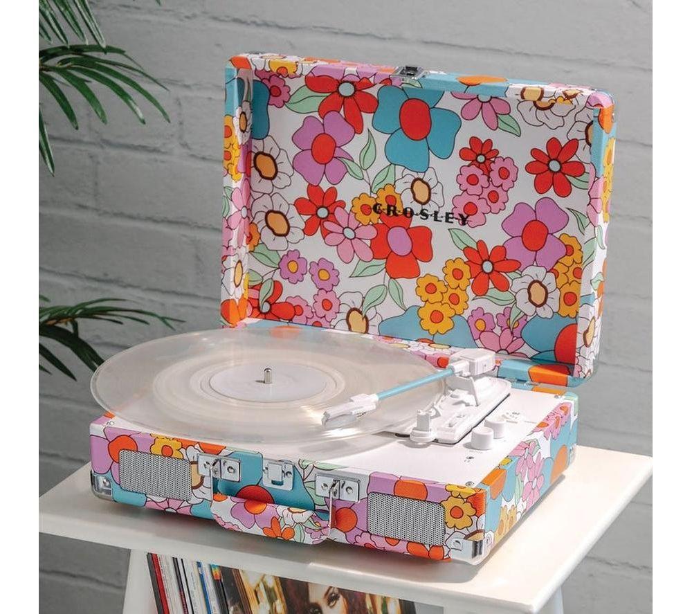 CROSLEY Cruiser Plus Belt Drive Bluetooth Turntable - Groovy Floral image number 9 of 9