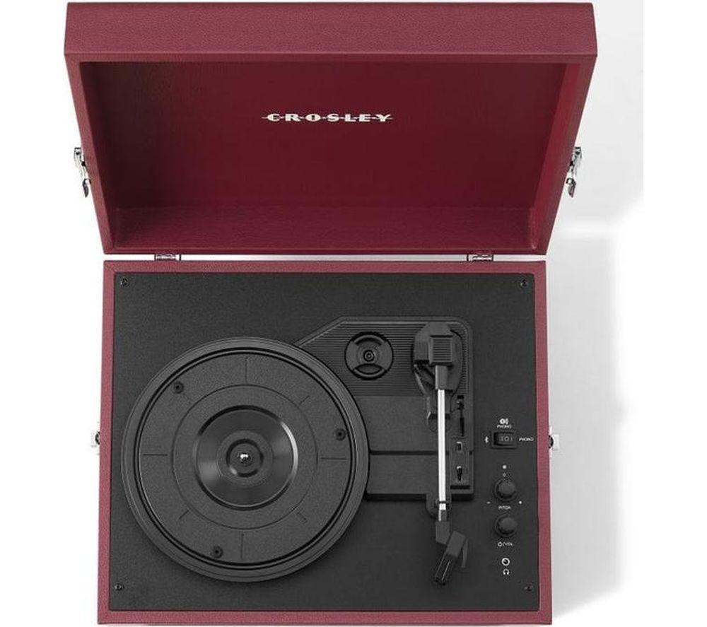 CROSLEY Voyager CR8017B Belt Drive Bluetooth Turntable - Burgundy image number 3 of 11