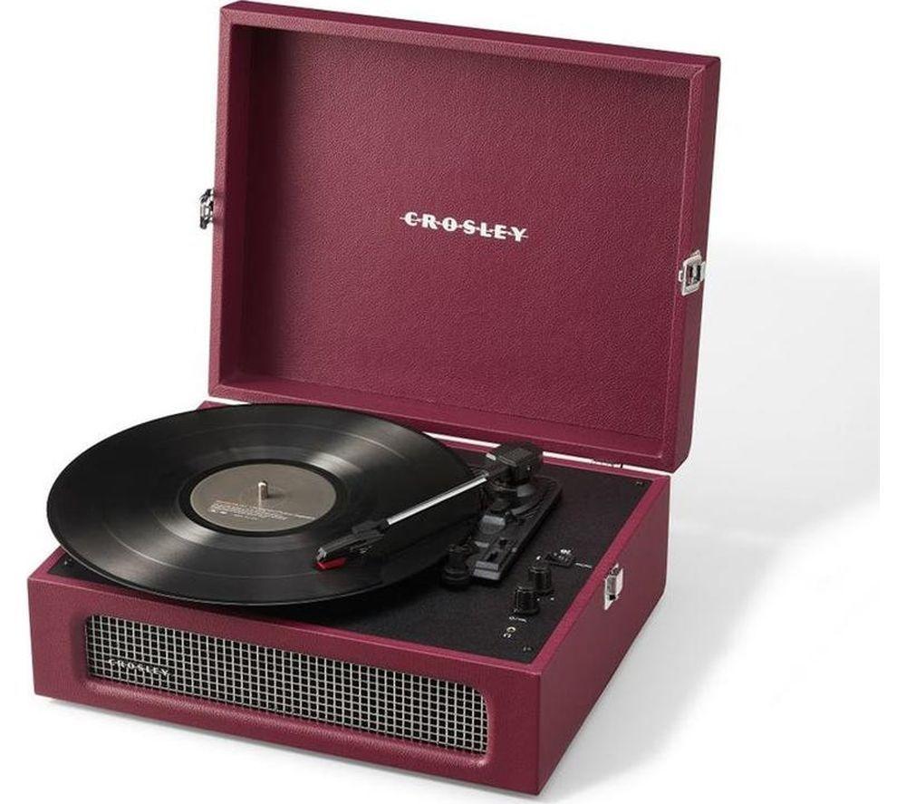 CROSLEY Voyager CR8017B Belt Drive Bluetooth Turntable - Burgundy image number 5 of 11