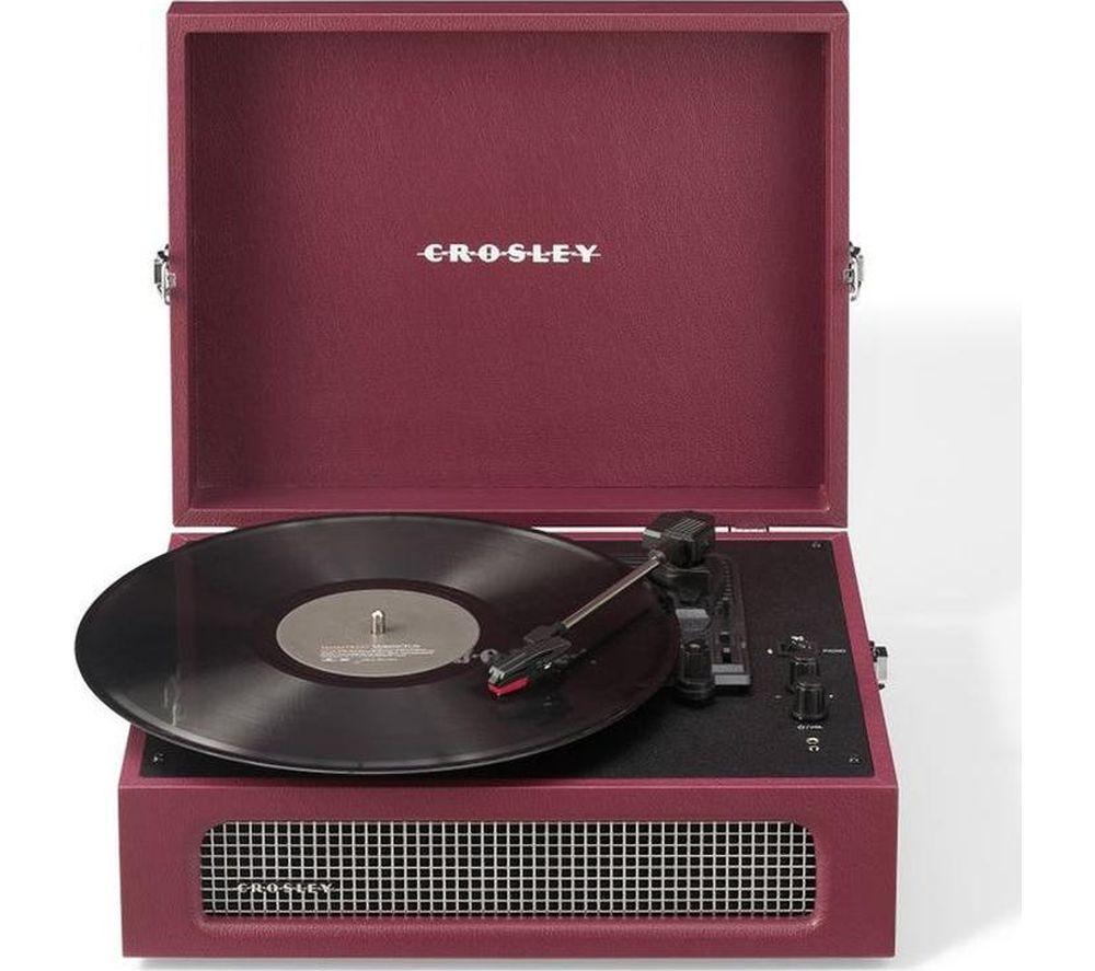 CROSLEY Voyager CR8017B Belt Drive Bluetooth Turntable - Burgundy image number 9 of 11