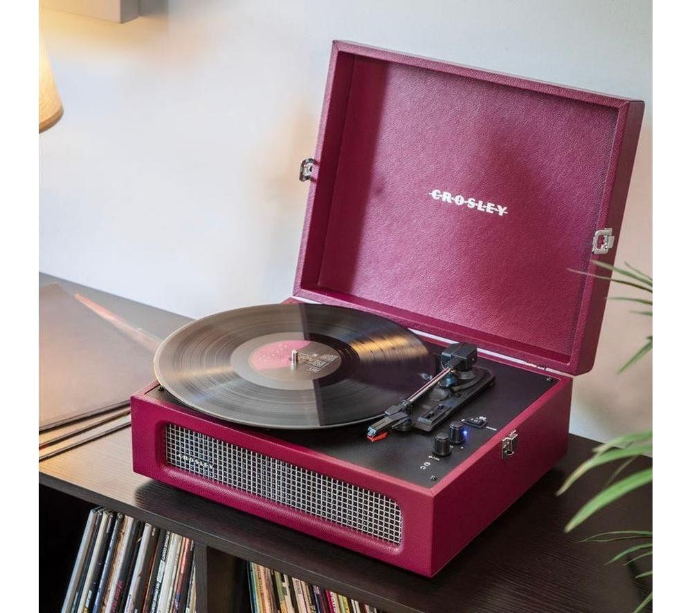 CROSLEY Voyager CR8017B Belt Drive Bluetooth Turntable - Burgundy image number 11 of 11