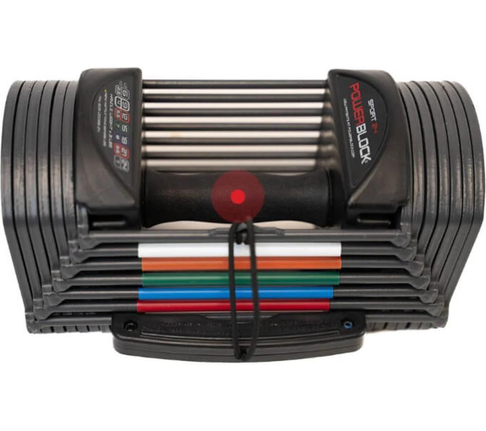 POWERBLOCK Sport 24 Dumbbells - Set of 2, Grey image number 3 of 4