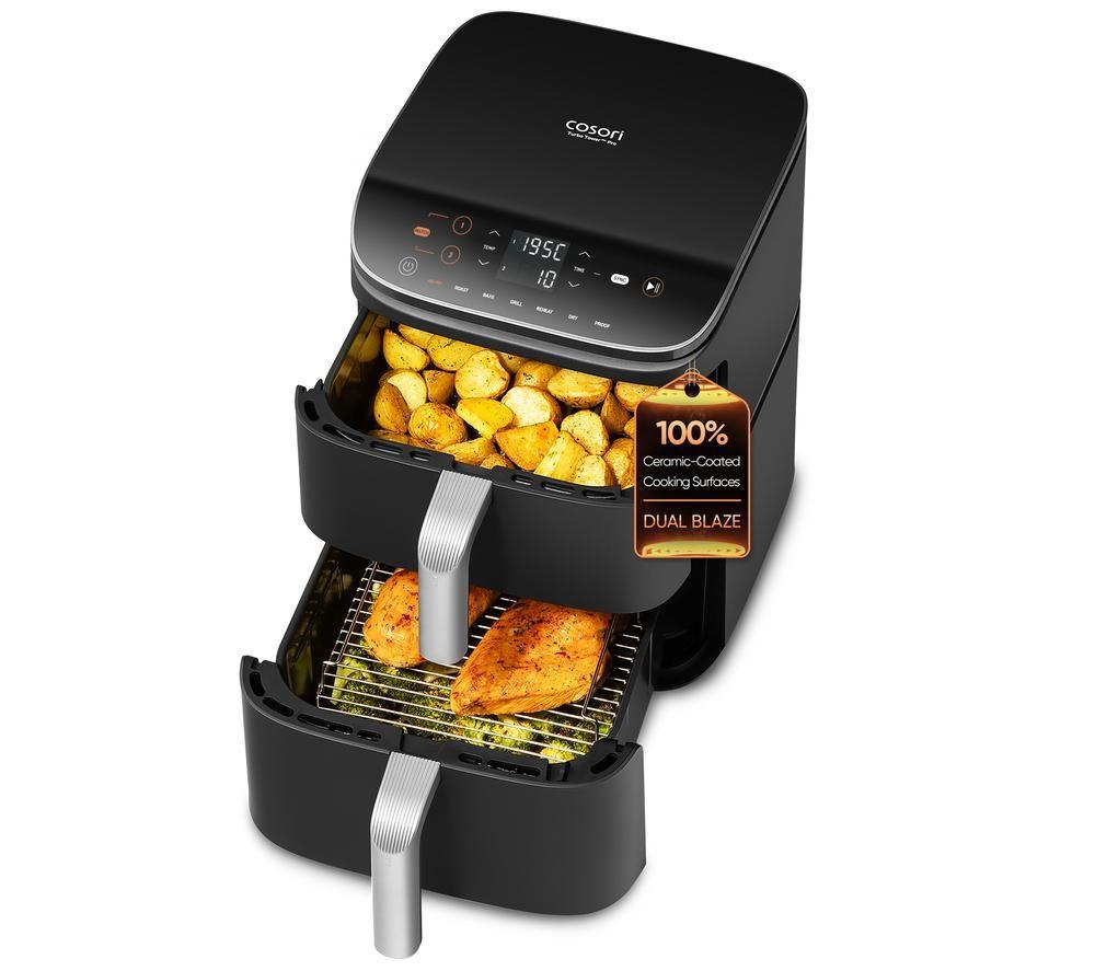 COSORI&nbsp; Turbo Tower 10.8L Dual Pro Smart Air Fryer - Dark Grey image number 3 of 3