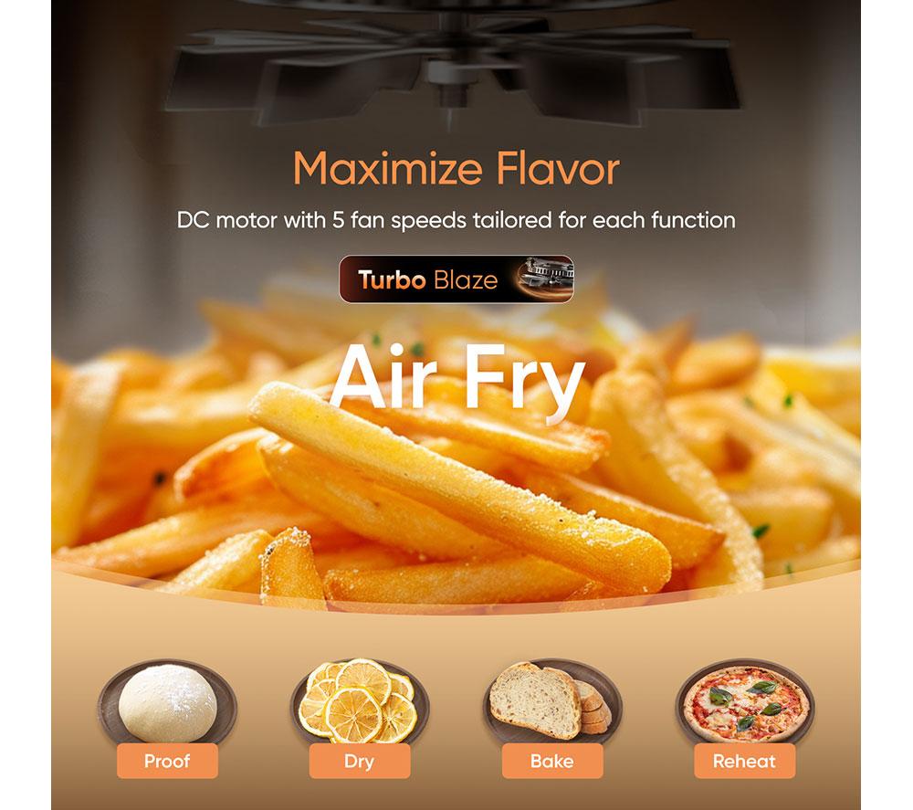 COSORI&nbsp; Turbo Tower 10.8L Dual Pro Smart Air Fryer - Dark Grey image number 7 of 8