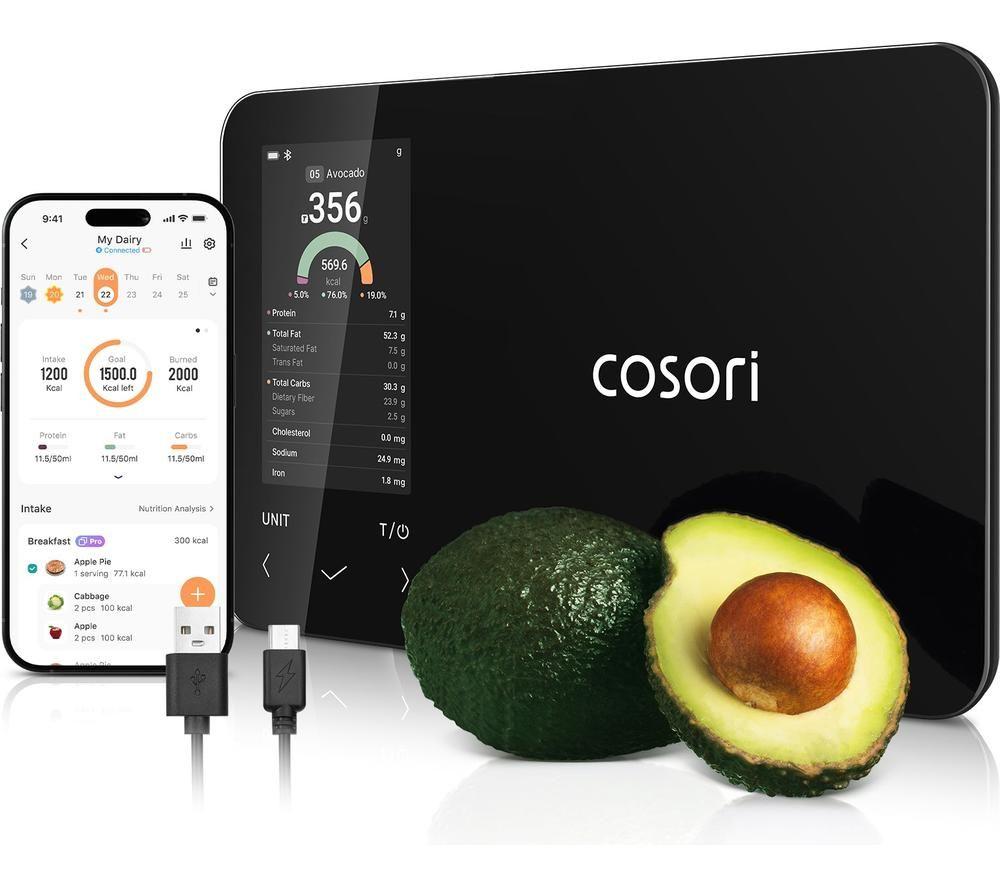 COSORI&nbsp; CNS-R001S-X Smart Kitchen Scale - Black image number 6 of 6