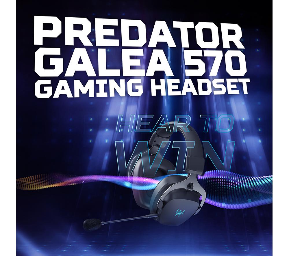 ACER Predator Galea 570 Wireless Gaming Headset - Black image number 2 of 8