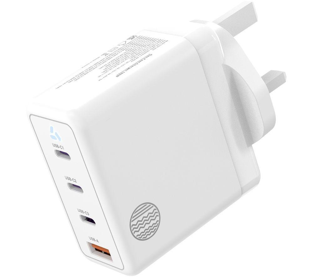 OUR PURE PLANET OPP040 4-Port 140 W GaN Wall Charger - White