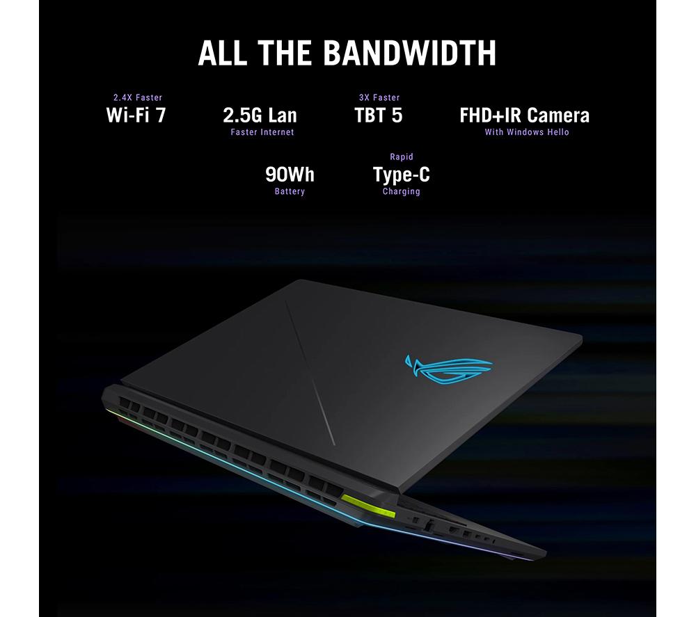 ASUS ROG Strix G18 18" Gaming Laptop - Intel&reg; Core&trade; Ultra 9, RTX 5080, 1 TB SSD image number 8 of 14