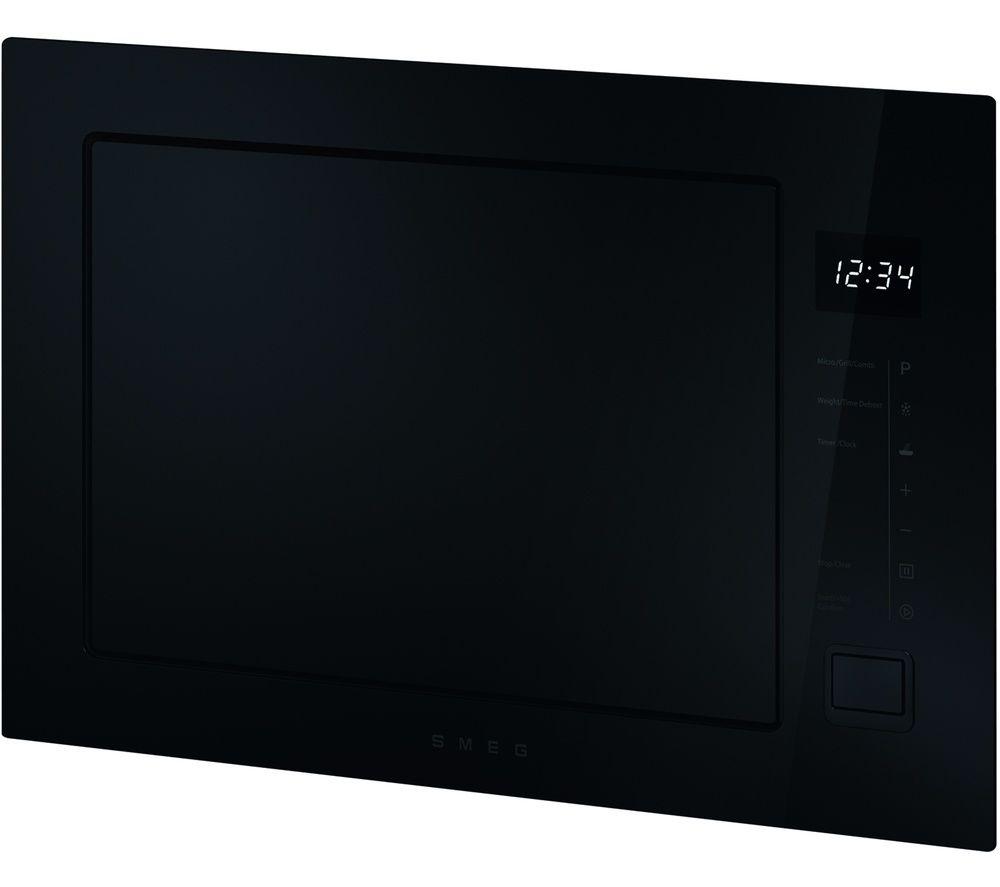 SMEG FMI225BI Built-in Microwave with Grill - Black image number 2 of 4