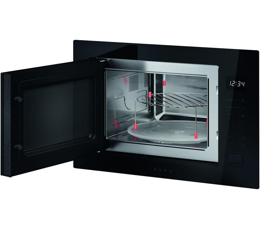 SMEG FMI225BI Built-in Microwave with Grill - Black image number 4 of 4