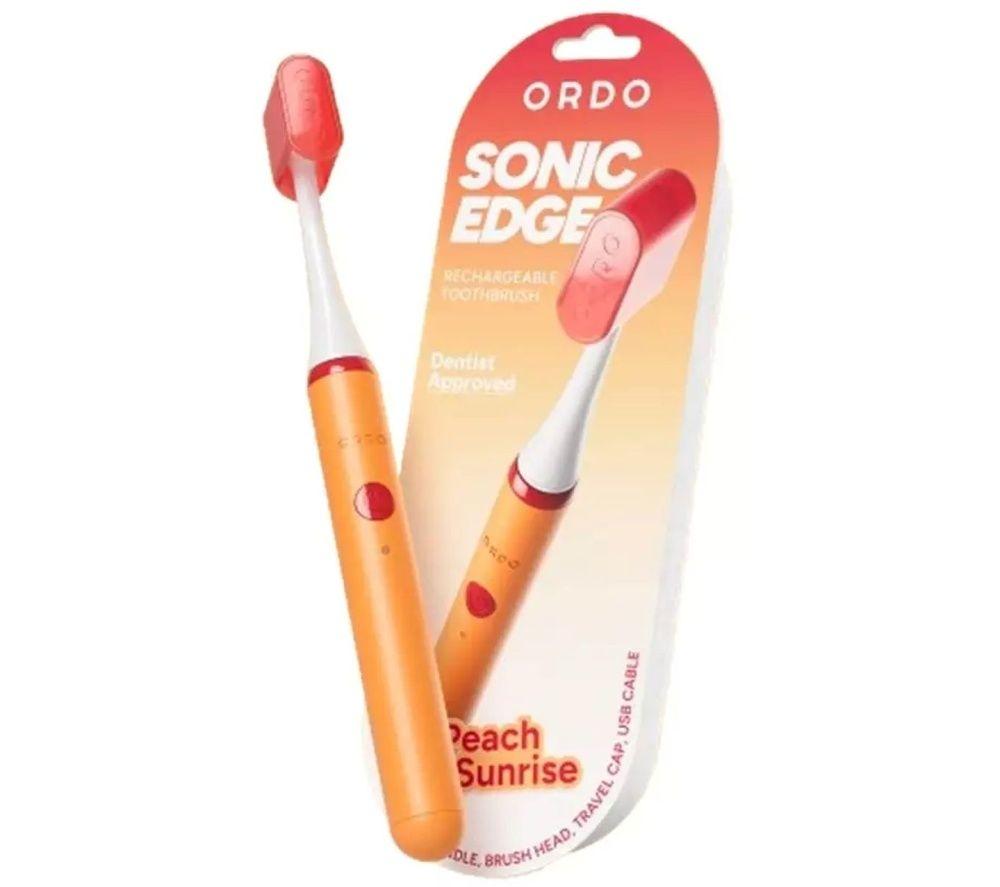 Ordo Sonic Edge Electric Toothbrush - Peach Sunrise, Orange