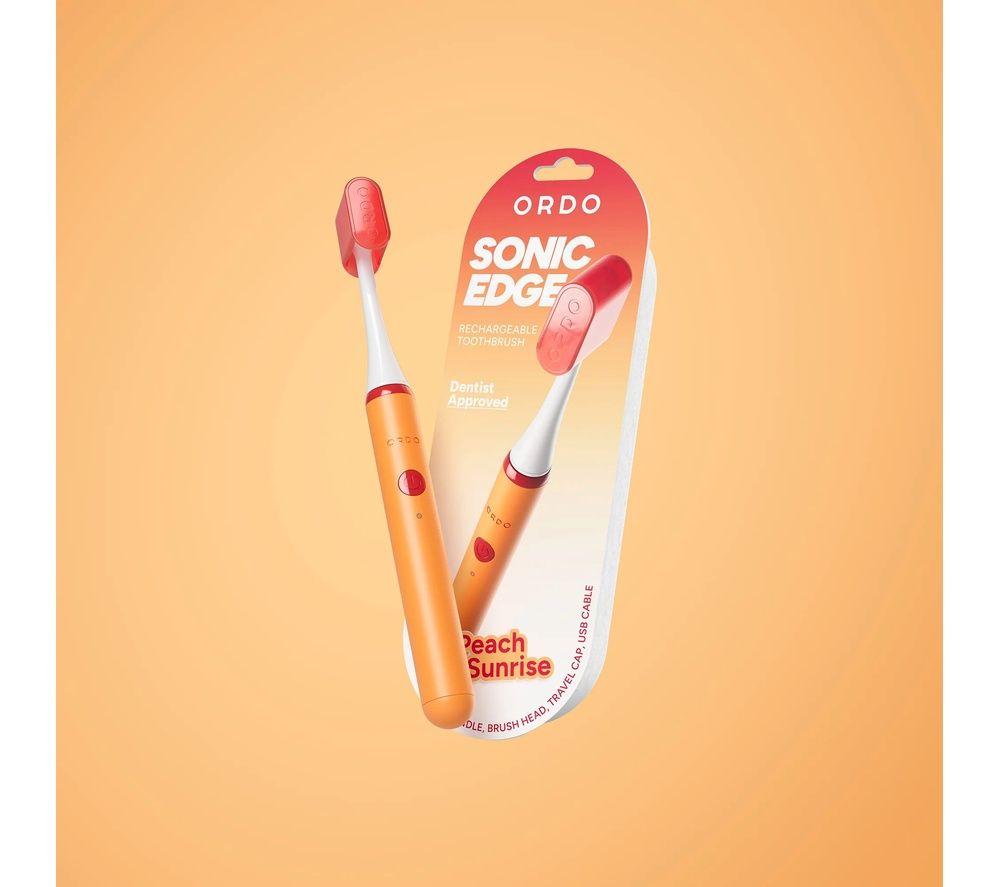 ORDO Sonic Edge Electric Toothbrush - Peach Sunrise image number 2 of 5